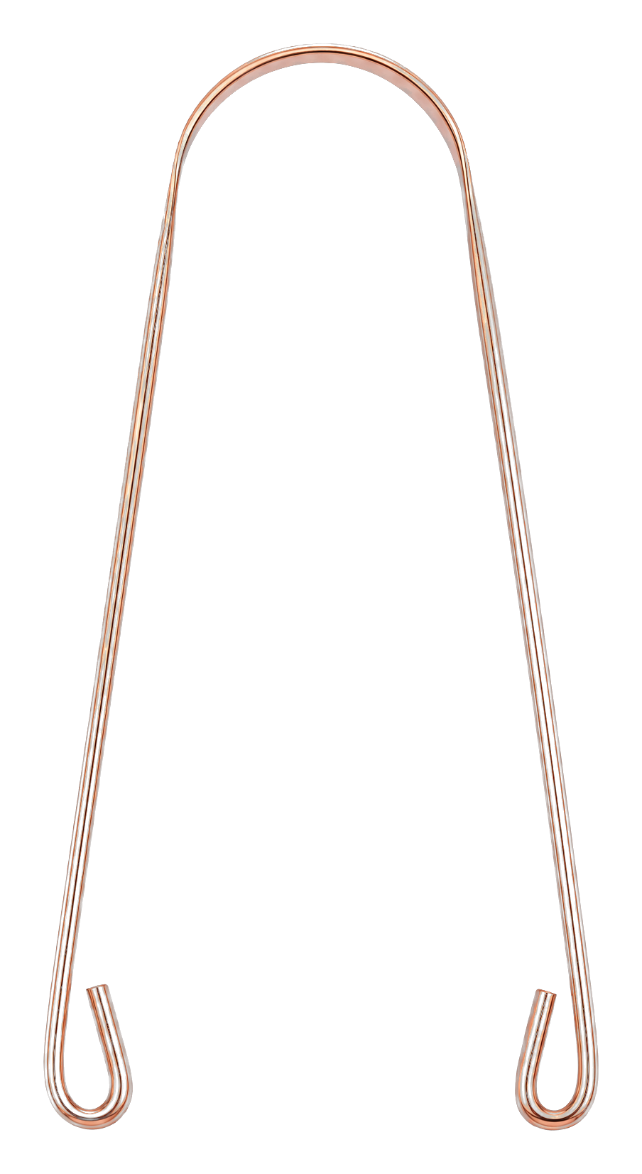 Copper tongue scraper
