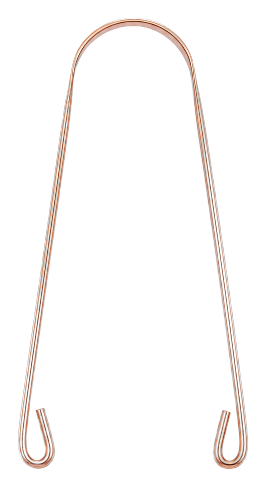 Copper tongue scraper